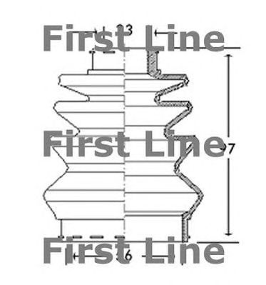 FIRST LINE fcb2764 -  Пыльник, приводной вал